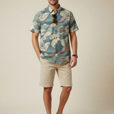 Ocean Surge – Vintage Wave Print Hawaiian Shirt